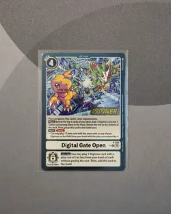 Digital Gate Open P-206 Store Tournament Vol 4 2025 Winner Digimon Card Game - Image 1