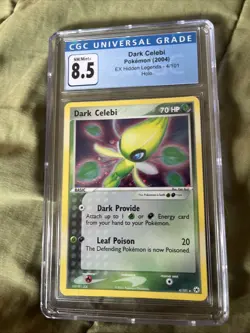 Pokemon Card Dark Celebi Cgc 8.5 4/ 101 Ex Hidden Legends Holo - Image 1