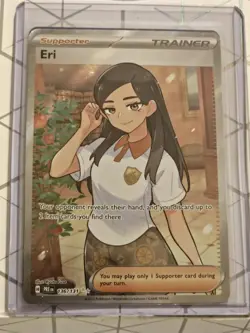 Eri 136/131 Prismatic Evolutions Holo Full Art Ultra Rare Pokemon Card NM/M - Image 1