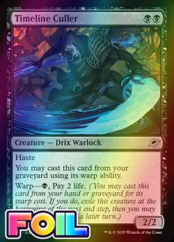 x1 Timeline Culler FOIL EOE Edge of Eternities MTG 121 M/NM 1x - Image 1
