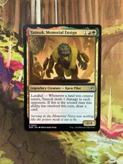 Near Mint, English - 1 x MTG Tannuk, Memorial Ensign Edge of Eternities - Image 1