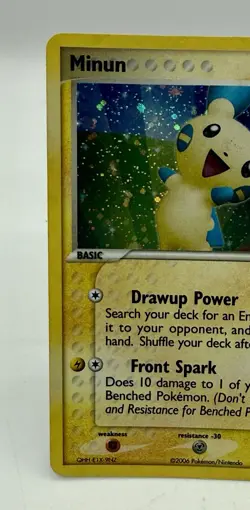 Minun 6/12 Ex Trainer Kit Reverse Holo 2006 Pokemon TCG LP - Image 2