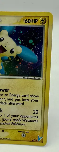 Minun 6/12 Ex Trainer Kit Reverse Holo 2006 Pokemon TCG LP - Image 3