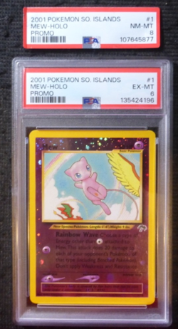 2001 POKEMON SOUTHERN ISLANDS MEW HOLO #1 1/18 PROMO PSA 6 (ORIGINALLY PSA 8) - Image 3