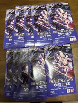 One Piece The Azure Sea's Seven Sleeved Booster Pack OP-14 English - 10 PACK LOT - Image 1