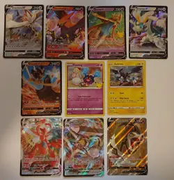 Pokemon Card TCG Bulk Lot 10 Cards Sword & Shield Holo Ultra Rare V VMAX MP-NM - Image 1