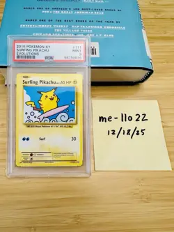 2016 Pokemon XY Evolutions Surfing Pikachu #111 PSA 9 MINT SECRET RARE!!! - Image 1