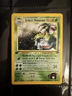 Pokemon TCG - Gym Challenge Erika’s Venusaur 1st Edition Holo Rare 4/132 NM-Mint - Image 1