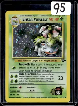 2000 Pokemon Gym Challenge Erika's Venusaur Holo Rare #4/132 - Image 1