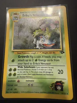Pokemon TCG Erika's Venusaur Holo Rare Card #4/132 Gym Challenge - Image 2
