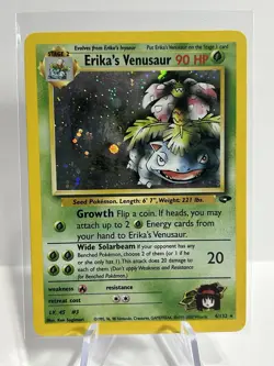 Pokemon Erika's Venusaur 4/132 Gym Challenge Holo Rare - Image 1