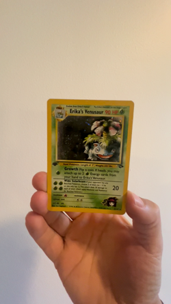 1st Edition Rare Erika’s Venusaur Holo 4/132 Gym Challenge LP - EXC - Image 2