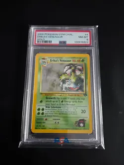 Erika's Venusaur 4/132, Pokemon Gym Challenge Holo (PSA 8) - Image 1
