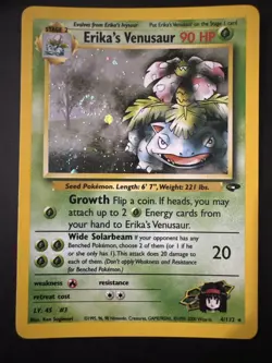 Erika’s Venusaur 4/132 Holo Rare Gym Challenge WOTC 2000 Pokemon Card - Image 1