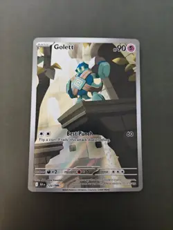 Pokemon Golett - Illustration Rare SV: Black Bolt ⚡ 122/086 N/M Or Better - Image 1