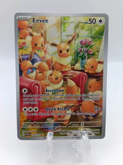 Eevee 188/167 Sv06: Twilight Masquerade Holo ILLUSTRATION RARE POKEMON NM FRESH - Image 1