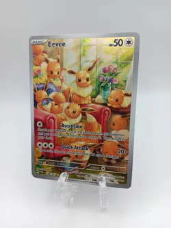 Eevee 188/167 Sv06: Twilight Masquerade Holo ILLUSTRATION RARE POKEMON NM FRESH - Image 2