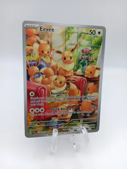 Eevee 188/167 Sv06: Twilight Masquerade Holo ILLUSTRATION RARE POKEMON NM FRESH - Image 3