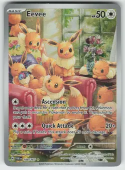 Pokemon Eevee Illustration Rare SV06: Twilight Masquerade 188/167 NM - Image 1