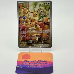 Pokemon TCG Eevee 188/167 SV06: Twilight Masquerade Illustration Rare - Image 1