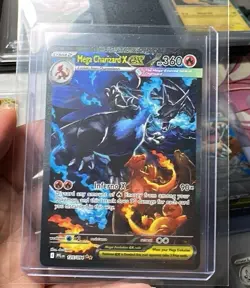 2025 Pokemon ME Phantasmal Flames Mega Charizard X ex SIR 125/094 NM/Pack Fresh - Image 3