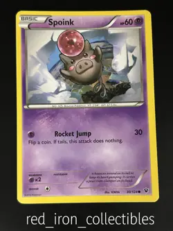 Spoink 30/124 Common Fates Collide XY Pokemon Card 2016 - Image 1