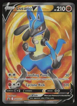 Lucario V - Holo SWSH213 Promo SWSH: Sword & Shield Promo Cards LP-NM - Image 1