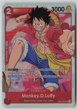 Monkey.D.Luffy (024) OP01-024 One Piece Romance Dawn Super Rare Near Mint - Image 1
