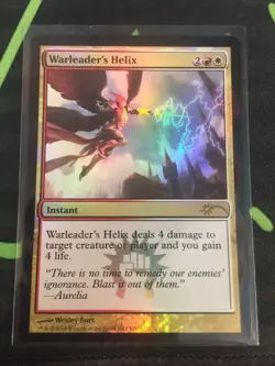 MTG Magic The Gathering Warleader’s Helix Foil Promo Boros Red White Commander - Image 1