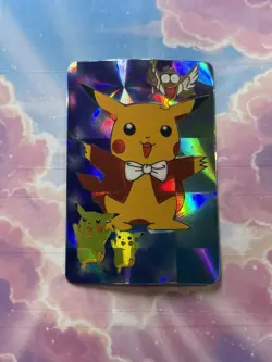 Pokemon Pikachu Vintage Pocket Monsters Vending HOLO Prism Sticker 1999 Nintendo - Image 2