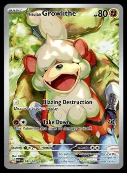 2024 Scarlet & Violet Series - Twilight Masquerade Hisuian Growlithe - Image 1