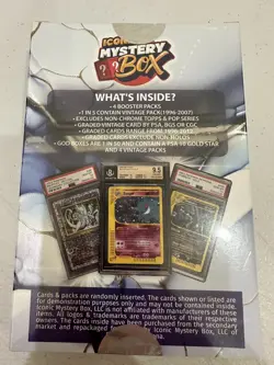 ICONIC MYSTERY POKEMON BOOSTER 3.0 BOX 1 IN 5 VINTAGE PACK HOLO PSA CGC BGS - Image 2
