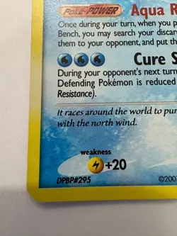 Pokemon TCG Suicune Secret Wonders 19/132 Cracked Ice Holo Rare - Image 5