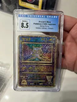 Pokemon Movie Promo ""Nintedo"" Error Ancient Mew CGC NM/Mint 8.5 - Image 1