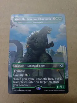 Godzilla, Primeval Champion (Titanoth Rex) IKO #377 Non-Foil Full Art NM - Image 1