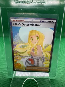 Lillie's Determination 184/132 Full Art Secret Rare Pokemon Card Near Mint - Image 1