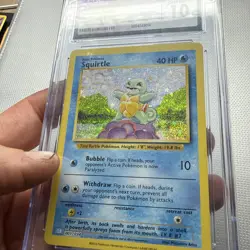 CGC 10 Squirtle 001/034 Holo 2023 Pokemon Blastoise Suicune ex Deck 6025 - Image 3