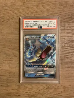 Pokemon TCG - Gyarados GX - SM212 Hidden Fates Tin - Black Star Promo - PSA 10 - Image 1
