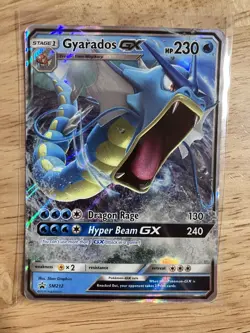 LP/NM Gyarados GX - SM212 - Hidden Fates - Holo - Black Star Promo - Pokemon TCG - Image 1