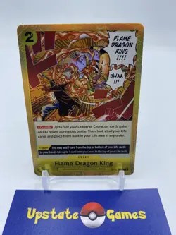 One Piece Card Game The Three Brothers ST13-017 Flame Dragon King Foil English - Image 1