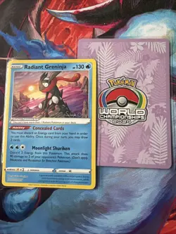 Radiant Greninja Pokemon World Championships 2024 Honolulu Sakuya Ota Stamp Card - Image 1