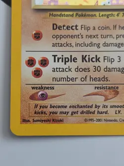 Hitmontop Neo Discovery Holo Rare Pokemon Card 3/75 - Image 4