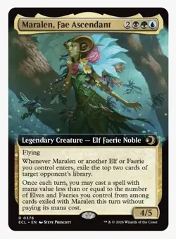 Maralen, Fae Ascendant (Extended Art) Lorwyn Eclipsed Foil - Image 1