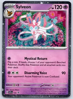 Sylveon Cosmos Holo SVP 172 (NM) - Scarlet & Violet Black Star Promo - Pokemon - Image 1