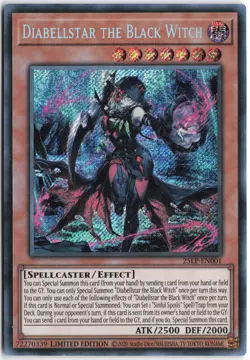 Yugioh - Diabellstar the Black Witch (Secret Rare) 25LP-EN001 Limited - Limited - Image 1