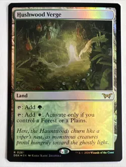 MTG ~ Hushwood Verge (Foil) ~ Duskmourn: House of Horror ~ Near Mint ~ Rare - Image 1