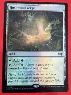 FOIL Hushwood Verge Duskmourn: House of Horror FOIL NM - MTG - Image 1