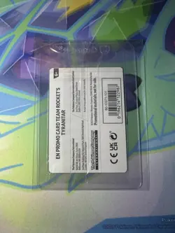 Team Rocket’s Tyranitar 096/182 Promo Pokemon Center Stamp Sealed - Image 2