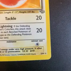 Electrode 2/64 Pokemon Jungle 1st Edition Pre Owned Pokemon Card TCG LP - Image 5