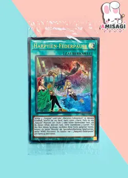 Yu-Gi-Oh! Karte Harpyien-Federpause LART-DE029 Trading Card Lost Art NEU - Image 1